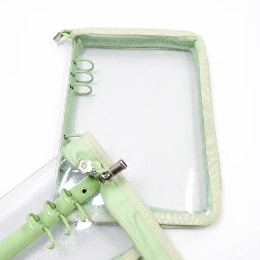 

A5 Wide Bullet Journal Laser Star 6-Hole Zipper Binder & Photo Album with Stickers