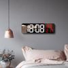 Electronic Alarm Clock Mirror Large Screen Digital LED Wall Clock Plug-in Version Clock