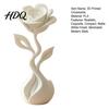 Fake Flower Ornaments 3D Printed Artificial Ornaments Matte White Rose Figurine