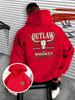 Nuova Felpa con Cappuccio Autunno e Inverno da Uomo e Donna, Stampa Testa di Mucca Double-Sided Fronte e Retro Stile Gotico Tendenza Hip-Hop