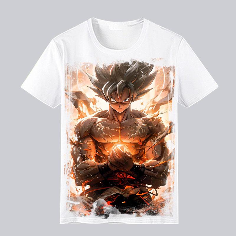 ZX 2026Latest Dragon Ball Anime Printed Super Saiyan Sun Wukong Anime Boy Mens Tshirt 4XL