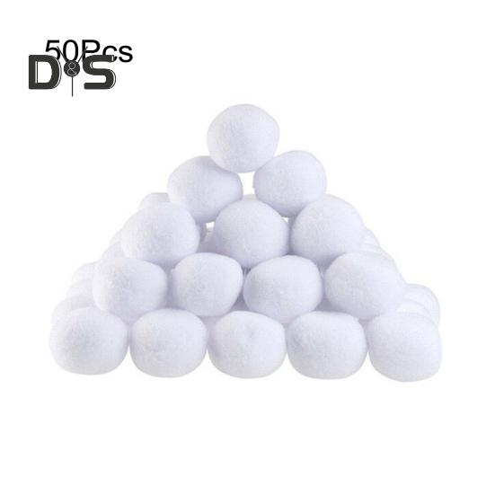 50 Pack Christmas Fake Snowball 3 Inch Artificial Snowball Toy for Christmas Winter Outdoor Snow Fight And Family Throwing Game