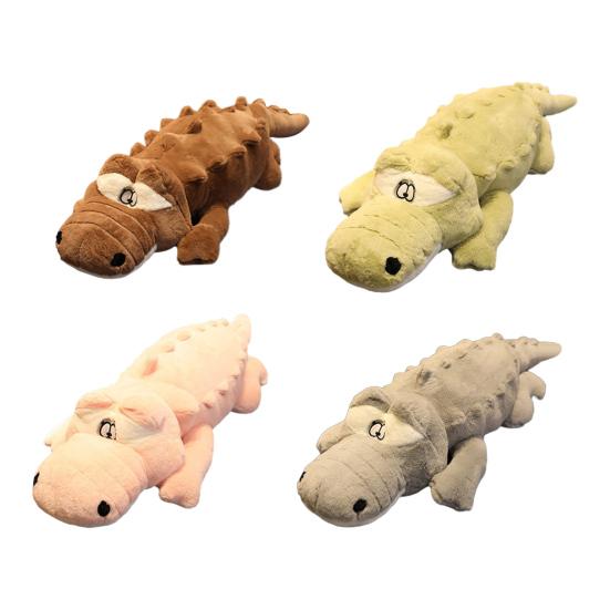 Giant Plush Crocodile Toy 120/150/200cm Extra Long Crocodile Pillow Fluffy Soft Stuffed Animal Large Huggable Body Pillow for Kids Adults