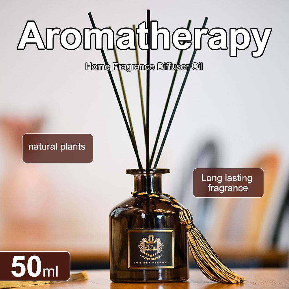 50ml Home Fragrance Diffuser Oil Jasmine & Mint, White Tea  Sxcent Essential Oil with 6 Diffuser Sticks Gift for Friends Family