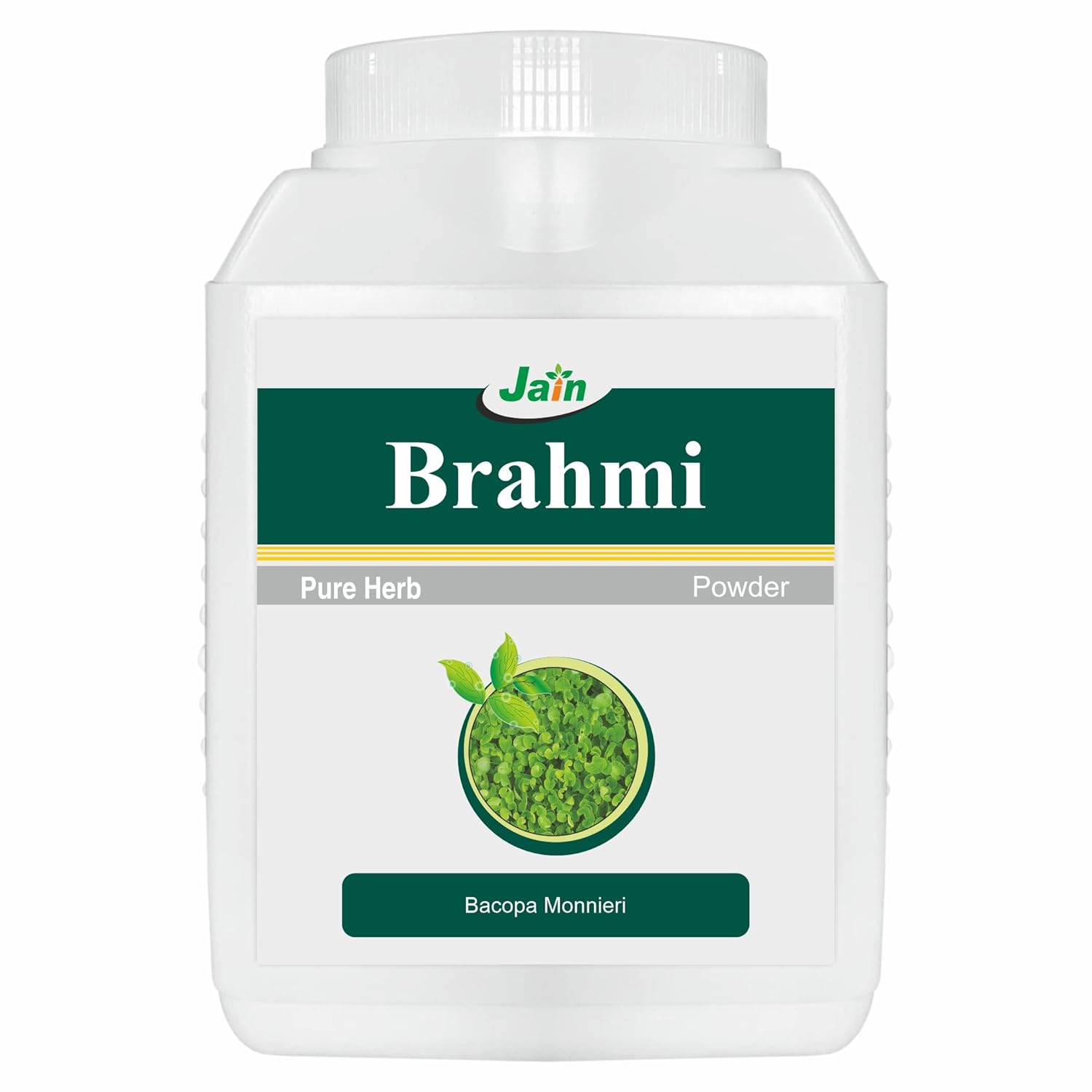 

Jain Brahmi Bacopa Monnieri Pure Powder 400 g Natural Herbal Supplement For Memory Focus And Daily Wellness Support