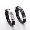 European & American Adjustable Silicone Crown Couple Bracelets - QUEEN & KING Design
