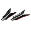 4PcsSet Universal Carbon Fiber Style Car Front Bumper Canards Splitter Fins Deflector