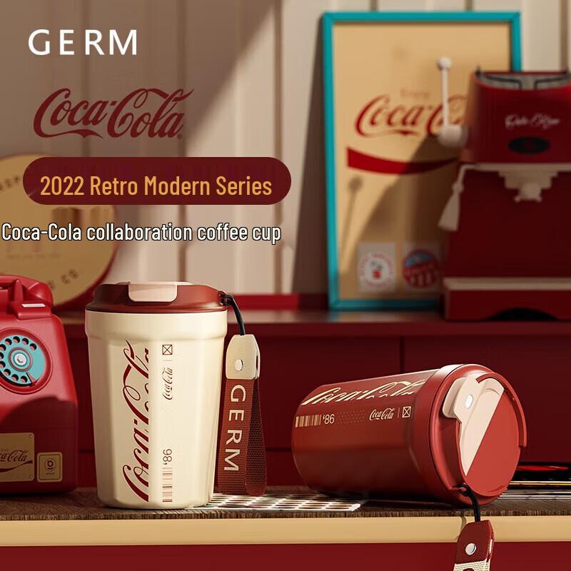 Germ Coca-Cola Insulated Flip-Top Travel Mug