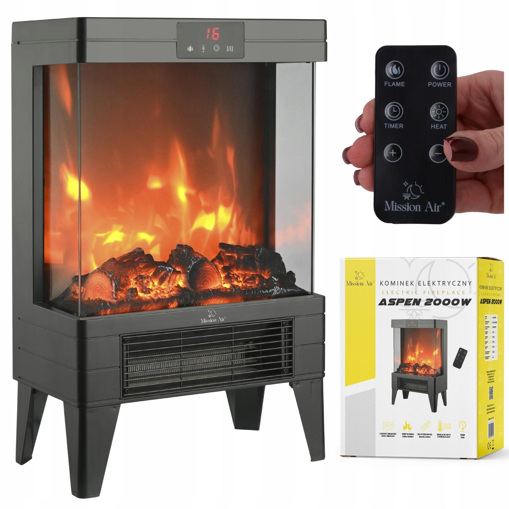 ASPEN 2000W elektriskā kamīns