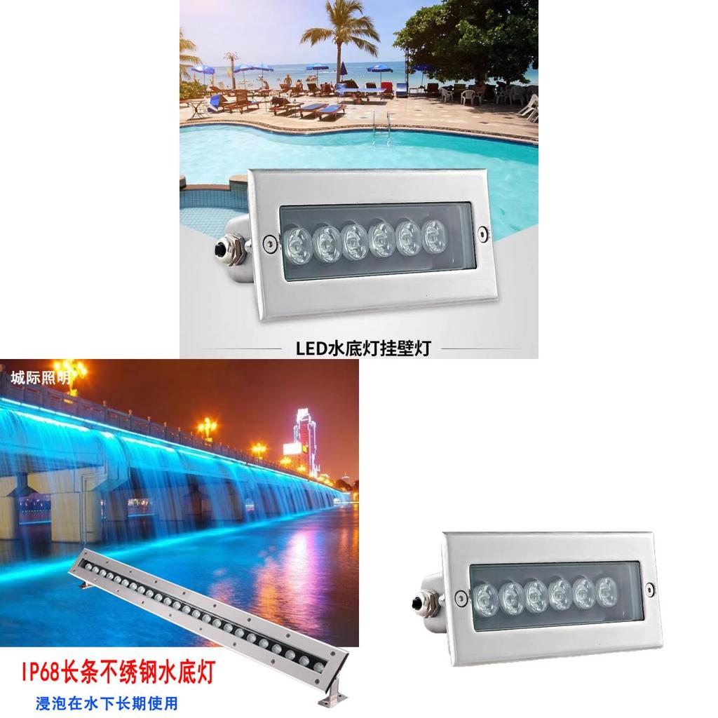 Underwater Led Floor Light With Stainless Steel Waterproof Housing For Pool Water Features