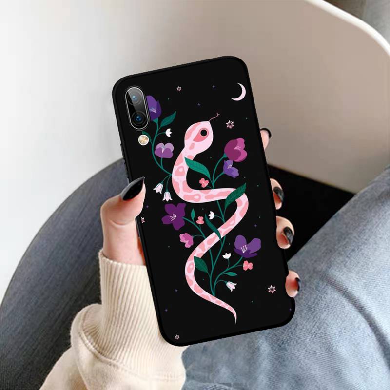 Hand Schlange Blume Schlange Handyhülle Für OPPO A9 A7 A3S A1K F5 Reno 2 Z Realme 6 5 Pro C3 Vivo Y91C Y51 Y31 Y19 Y17 Y11 V17