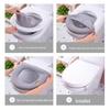 Thickened Winter Toilet Seat Cover with Handle - Universal Fit
