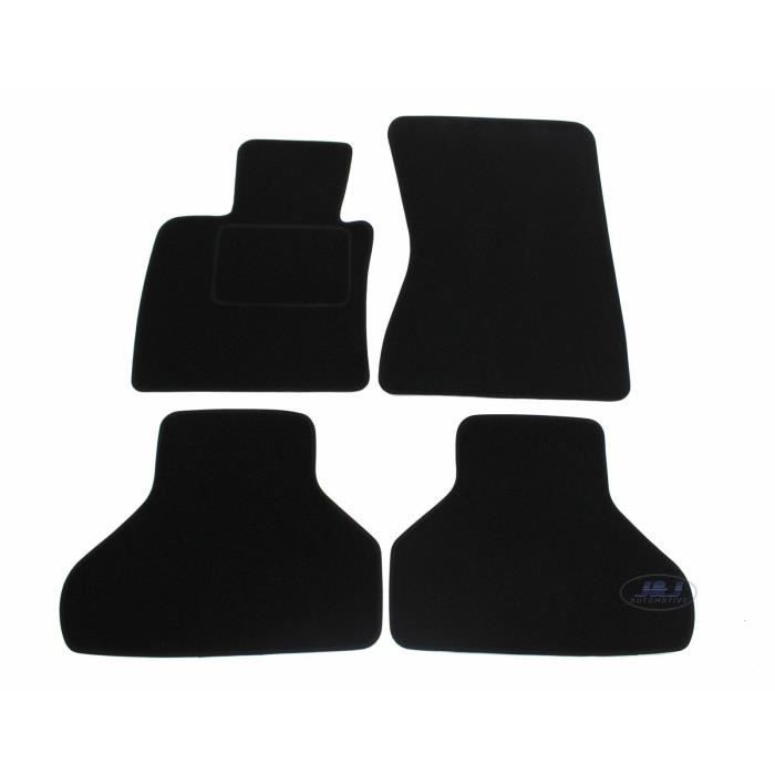 Tapis De Coffre Sur Mesure - J&amp;J AUTOMOTIVE - BMW X5 F15 2013-2018 - Velours Noir - Antidérapant - Imperméable