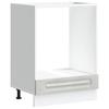 Oven Cabinet Kalmar Concrete Grey Wood Based Material