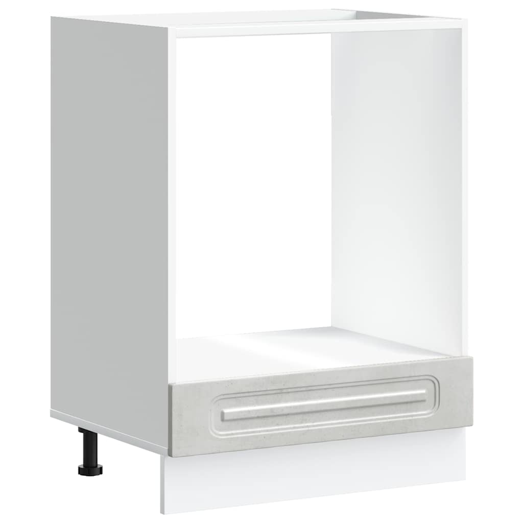Oven Cabinet Kalmar Concrete Grey Wood Based Material
