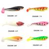 5PCS 7cm/2.1g T-tail Soft Bait Silicone Jigging Wobblers Biomimetic Fish Bait  Fresh Water
