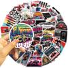 50 Photos F1 Formula One Racing Stickers Decorate Notebook Luggage DIY Waterproof Stickers