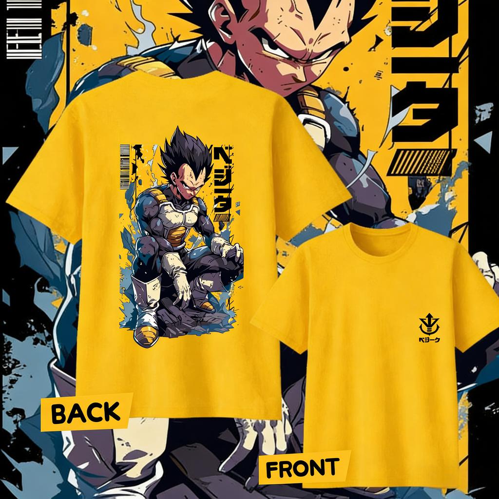 Anime Dragon Ball Vegeta Pure Cotton Tshirt 2026 Summer KidsUnisexsWomens Fashion Casual Short Sleeved Tshirt Streetwear Y2k