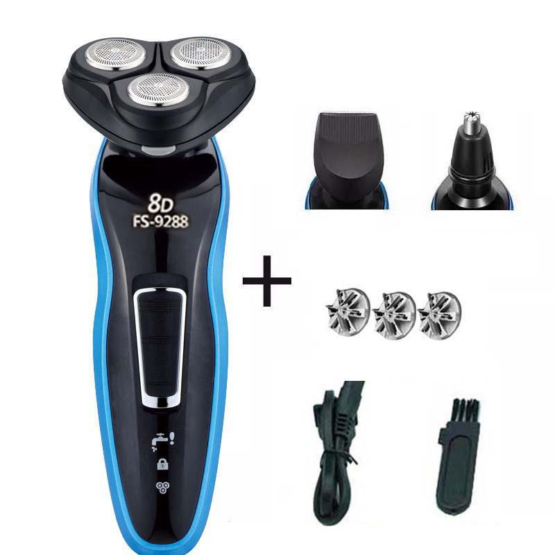 Electric Multifunctional Shaver Integrated Detachable Blade Water Washing Blade Head
