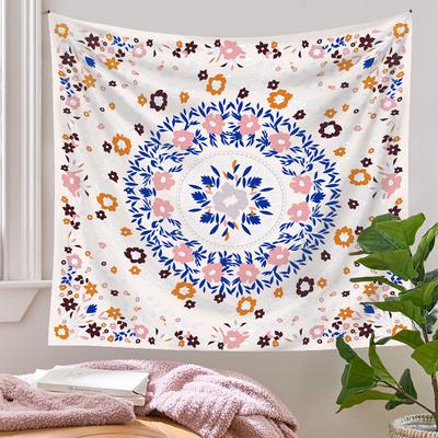 Bohemian Tapestry Ins Tapestry Background Wall Cloth Floral Hanging Cloth Psychedelic Wall Blanket Amazon Tapestry Customization