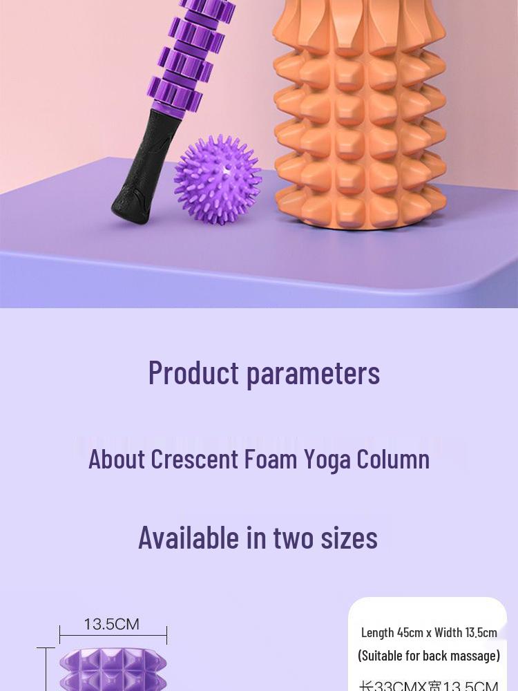 Crescent EVA Faszienrolle: Hohles Yoga- & Massagegerät zur Muskelentspannung