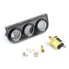 1 8in NPT 52mm 2in 3‑In‑1 Car Meter 8‑16V Voltmeter 40‑120 celsius  Water Temp Meter 0‑7kg Oil Pressure Gauge Kit