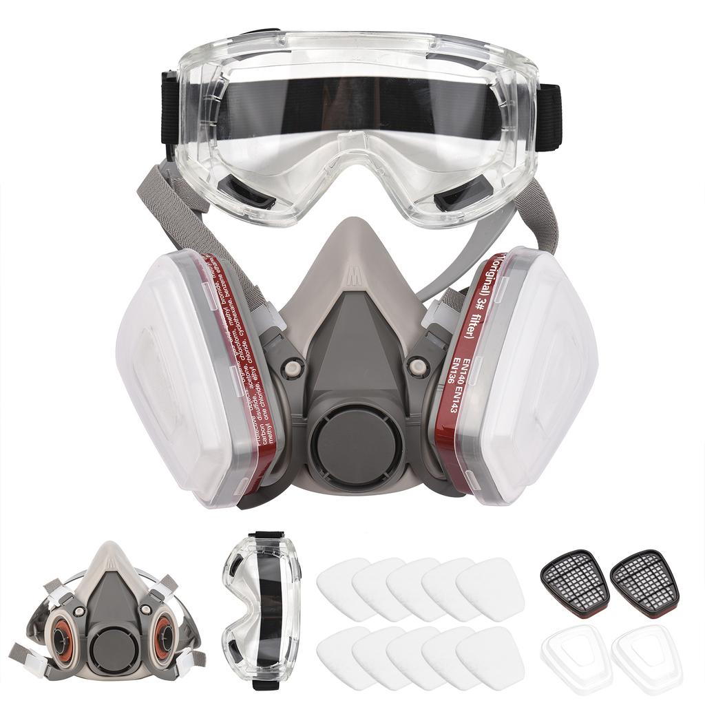 NC Mezza Maschera Da Softair Kabuki - Maschera Protettiva Per Airsoft, Paintball, Halloween, Leggera In TPU Con Prese D'Aria, Taglia Unica Adolescenti E Adulti