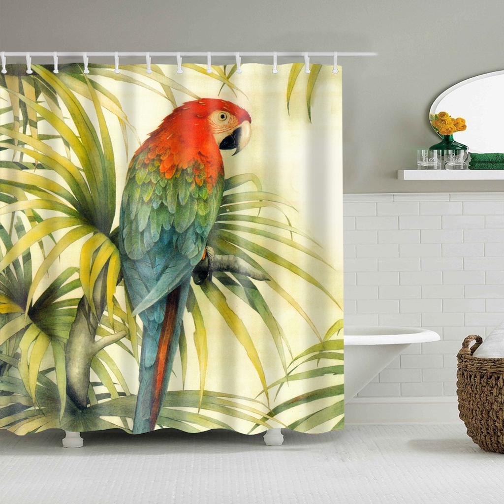 Tenda Da Doccia Con Girasoli 180x180 Cm - Tessuto Poliestere Giallo Floreale, Set Con 12 Ganci