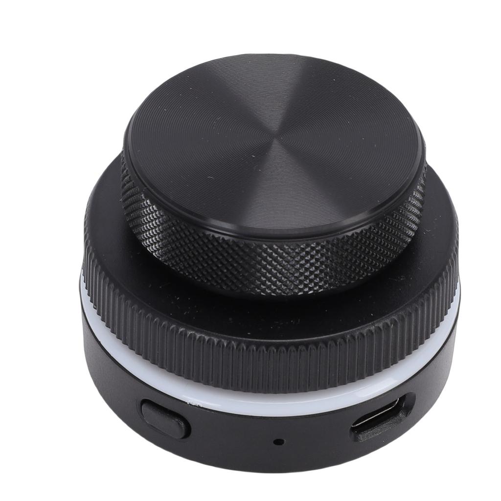 Custom Rotary Knob with RGB Light Dual Knobs Page Turning Volume Controller 2.4G BT USB C Connection Support for