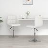 Vidaxl Dining Chairs, 2 Pcs, White, Upholstered In Faux Leather