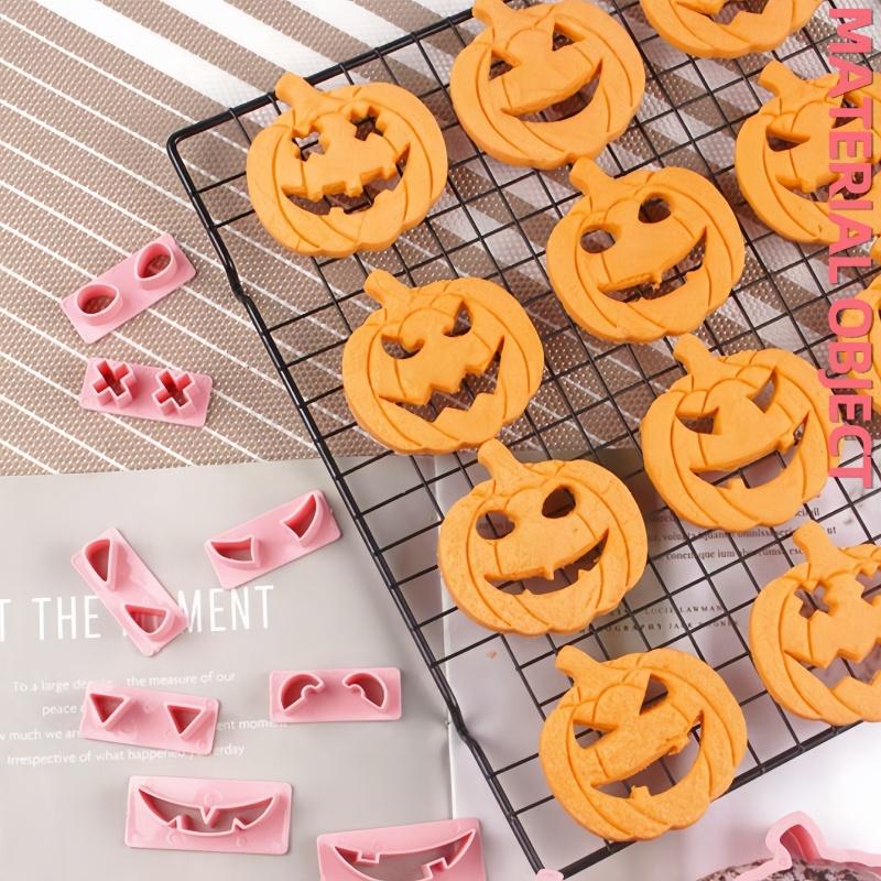 13pcs Halloween Pumpkin Biscuit Cutting Molds, Plastic Pastry Cutters, Pumpkin Biscuit Molds With,kitchen Small Tools