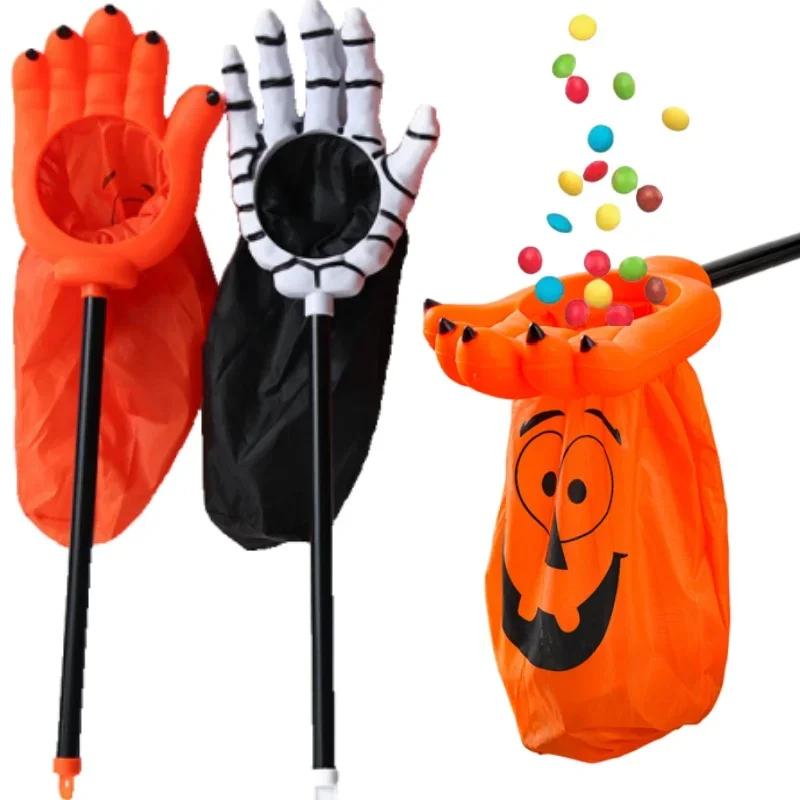 Cute Pumpkin Bags For Sweets for Halloween Fun Trick or Treat Tote Candy Bag Kids Party Favor Pouch Holiday Gift 2025