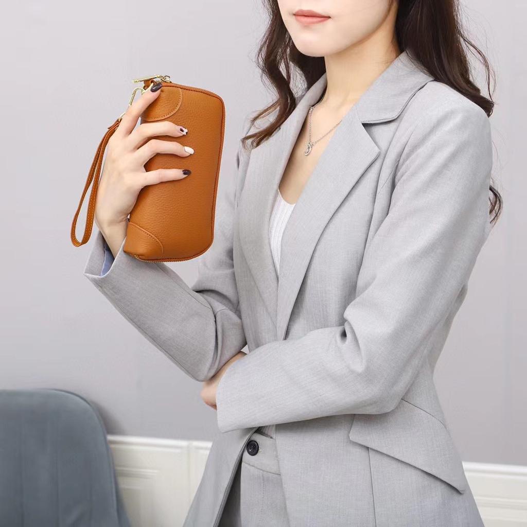 Cowhide Niche Light Luxury Bag Versatile Women's Bag Hand Grab Handbag Simple Women's Mobile Phone Change Bag