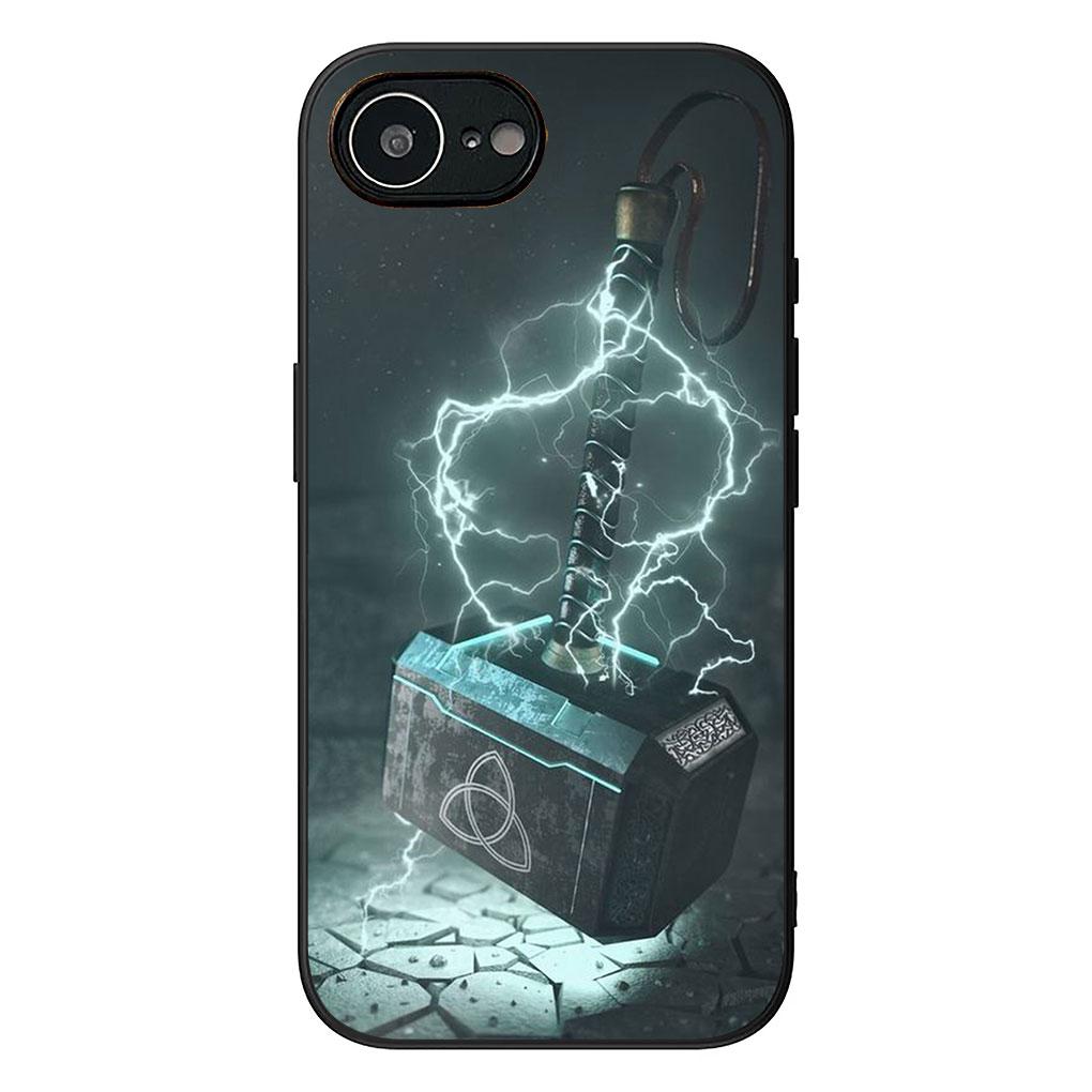 

Soft Phone Cover for Apple iPhone 17 16 14 15 Pro Max Plus 15+ 16E XR ProMax Air Case Thor Odinson Hammer Marvels Hulk Casing iPhone 15