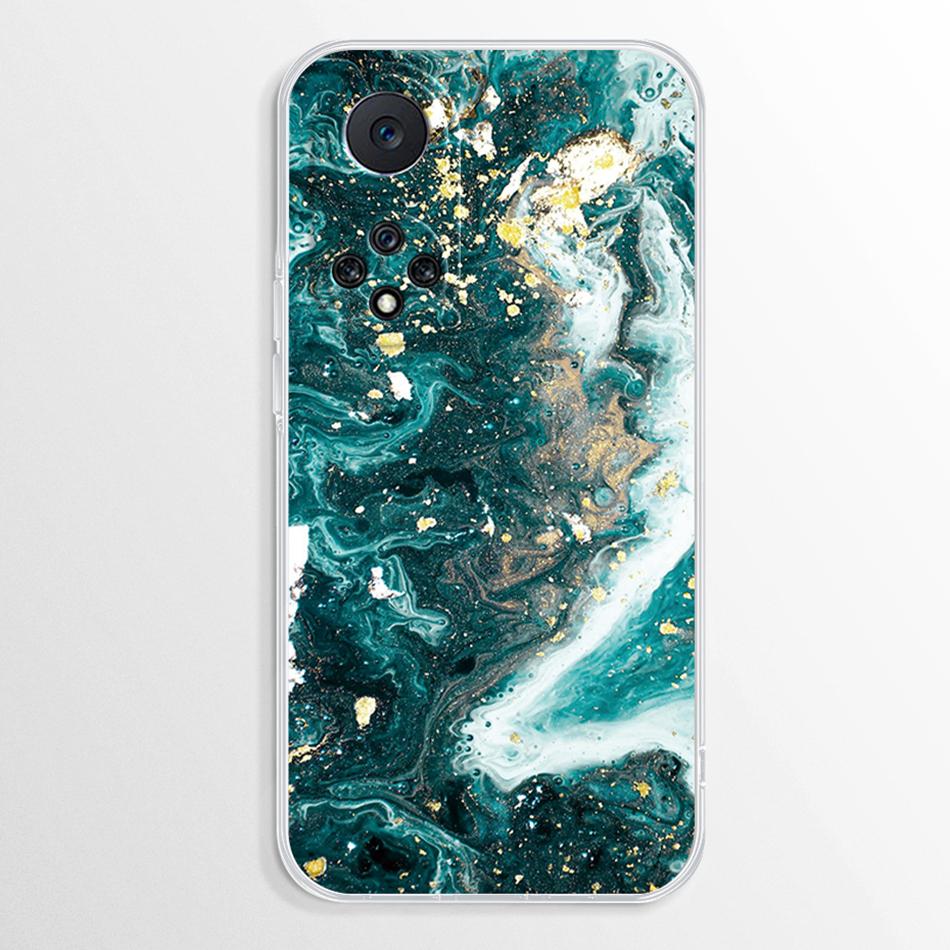 For Huawei Honor 50 Case Soft Silicone Fashion Marble Clear Cover For Honor 50 Honor50 Bumper NTH-NX9 Phone Case Honor 50 Fundas