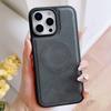 Phone Case for iPhone 16 Pro Max 17 Air 16e 15 Plus 14 13 Promax 12 11 Business Magnetic Wireless Charging Simple Leather Cover