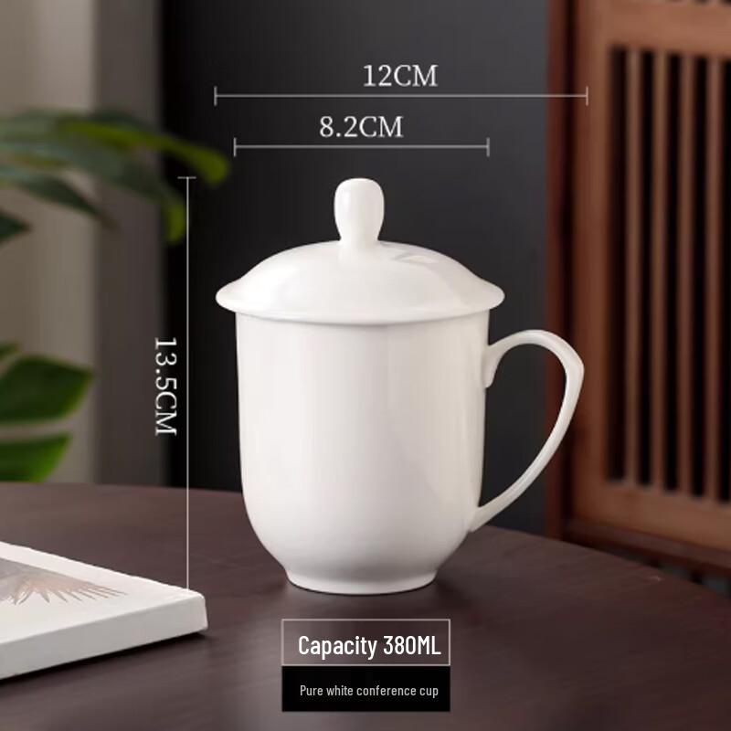 MOSUO Pure White Ceramic Water Mug