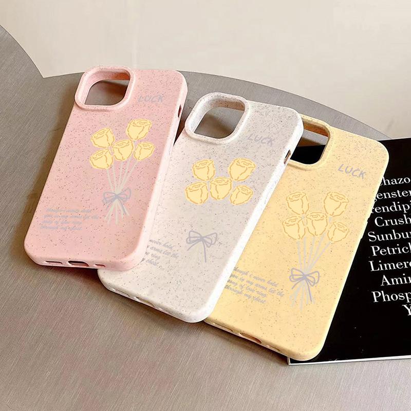 Mobile Phone Cases for iPhone 11 13 XR 15 Pro Max 12 14 Pro Max Case iPhone 16 7 Plus 8 Plus XS Max Degradable and Environmentally Friendly Anti-fall