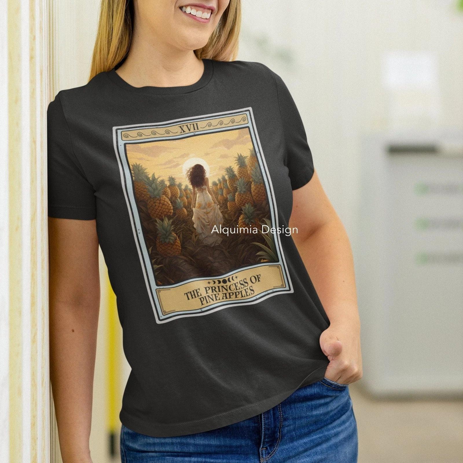 The Princess Of Pineapples Tarot Card Shirt, Pineapple 4XL