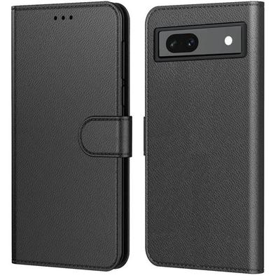 Custodia per Google Pixel 7a - Portafoglio Nero a Libro con Chiusura Magnetica Porta Carte Phonillico®