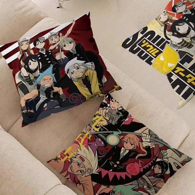 Classic Anime S-Soul E-Eater Anime Pillow Gift Home Office Decoration Bedroom Sofa Car Cushion Cover Case 45x45