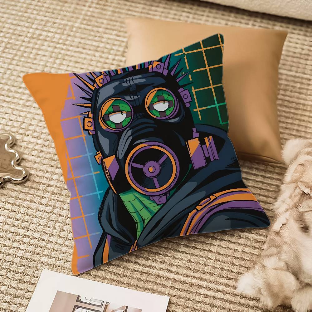 Anime D-DorohedoroS Pillow Case Anti-dustmite Invisible Zipper Sofa Bed