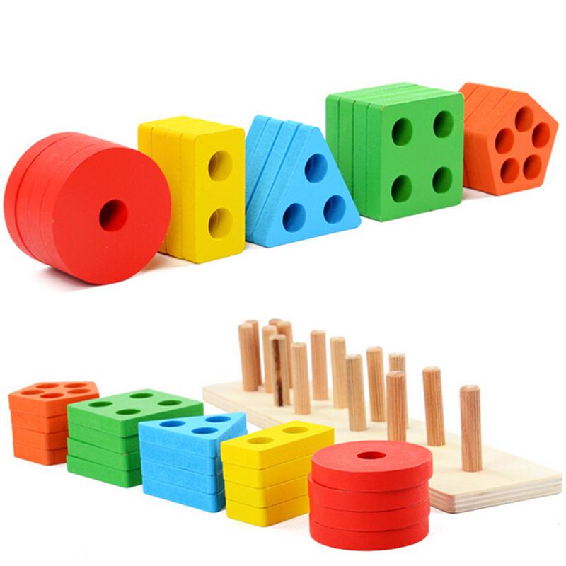 Wooden Colouring Sorter Monteddori Montessorian Shapes Toy In Wood Montosri Action Game for Children Age 2 3 Montesorri Activity