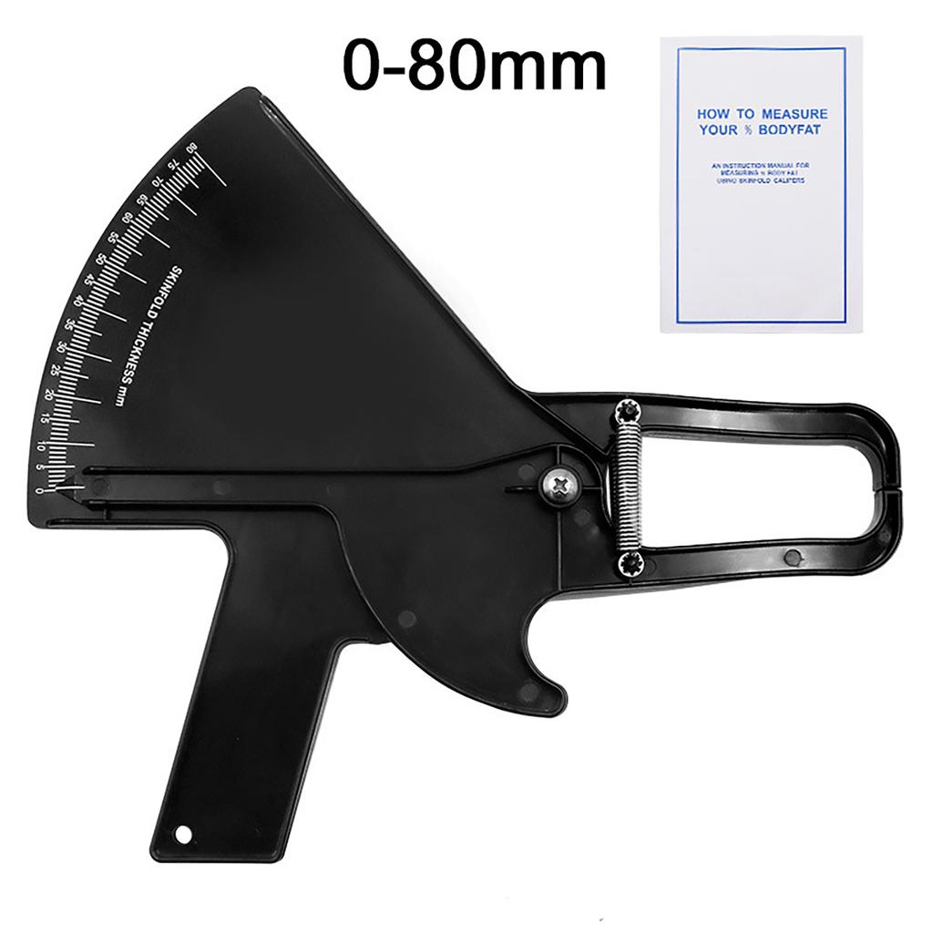 0-80mm Body Fat Measure Tester Analyzer Sebum Caliper Clamp Shaped Ruler Skinfold Test Instrument Measuring Tape