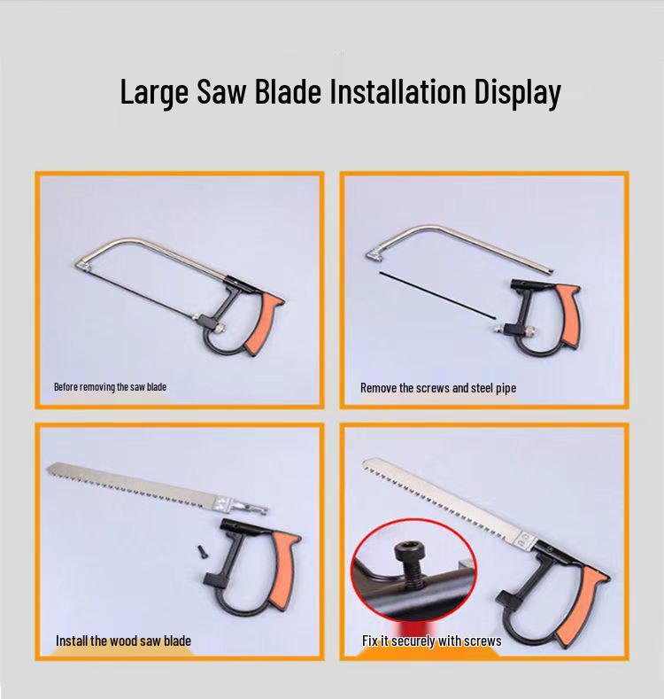 Korean Multi-Functional Magic Hand Saw Steel Frame - Mini DIY Saw
