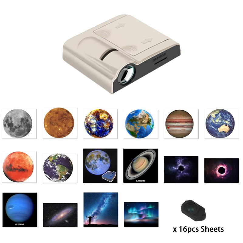 Christmas Projection Lamp Earth Sun Beach Galaxy Landscape Sunset Projector Novelty Atmosphere Light Christmas Photo Props