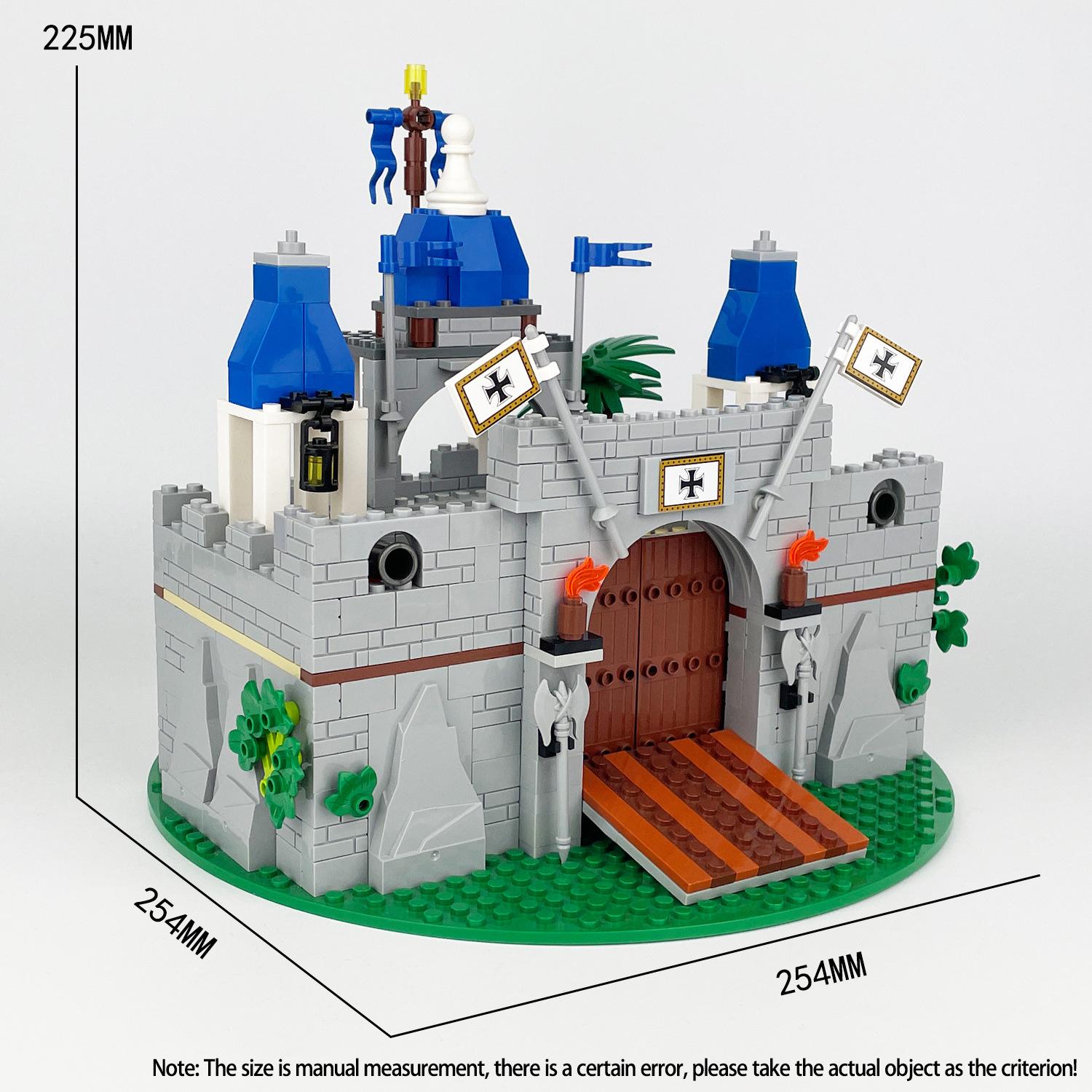 

Medieval Knight s Castle Modular Building Set, Creative Construction Bricks for Adults & Kids, Room Display Model Gift Idea
