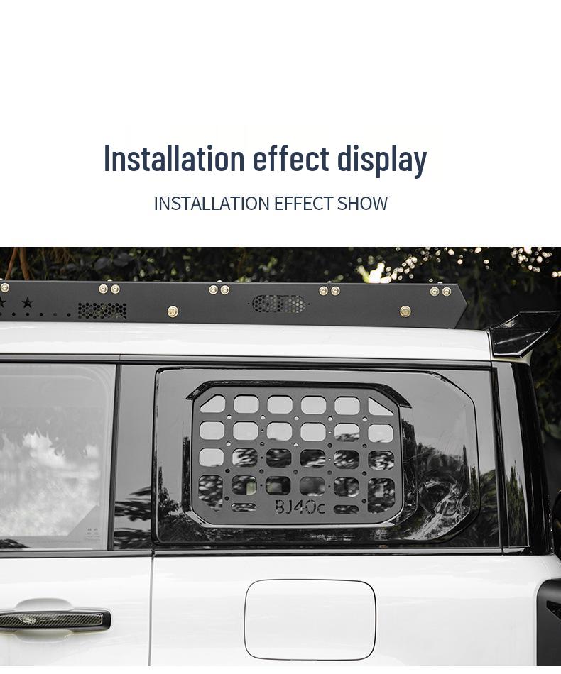 BJ40 City Hunter D-Pillar Blackout Trim Sticker - Black Warrior Edition