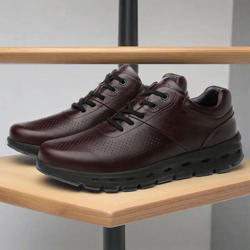 Мужские кожаные спортивные кроссовки-ходьба OFFSUN Jialles OF219-31002 44