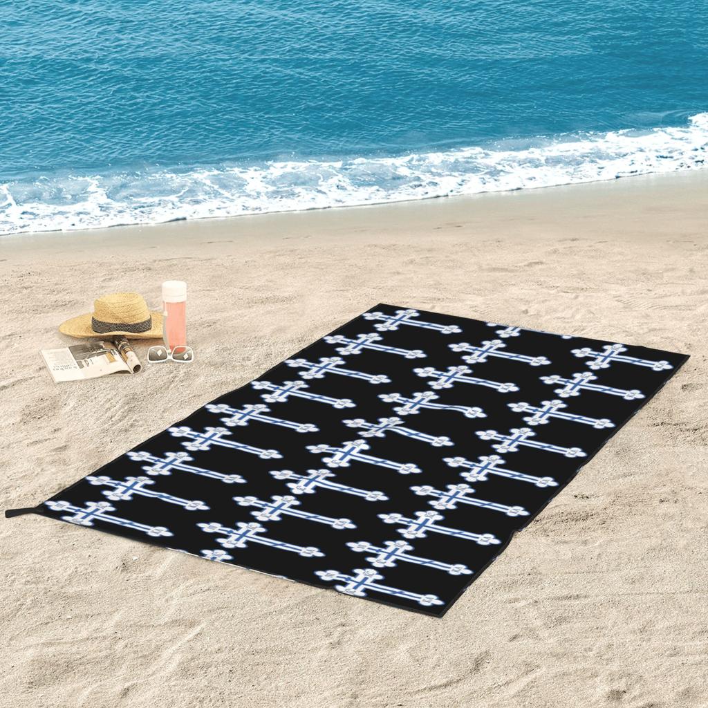 Russian Orthodox Cross Print Beach Towel Soft Microfiber Quick Dry Absorbent Quick Towels For Bath